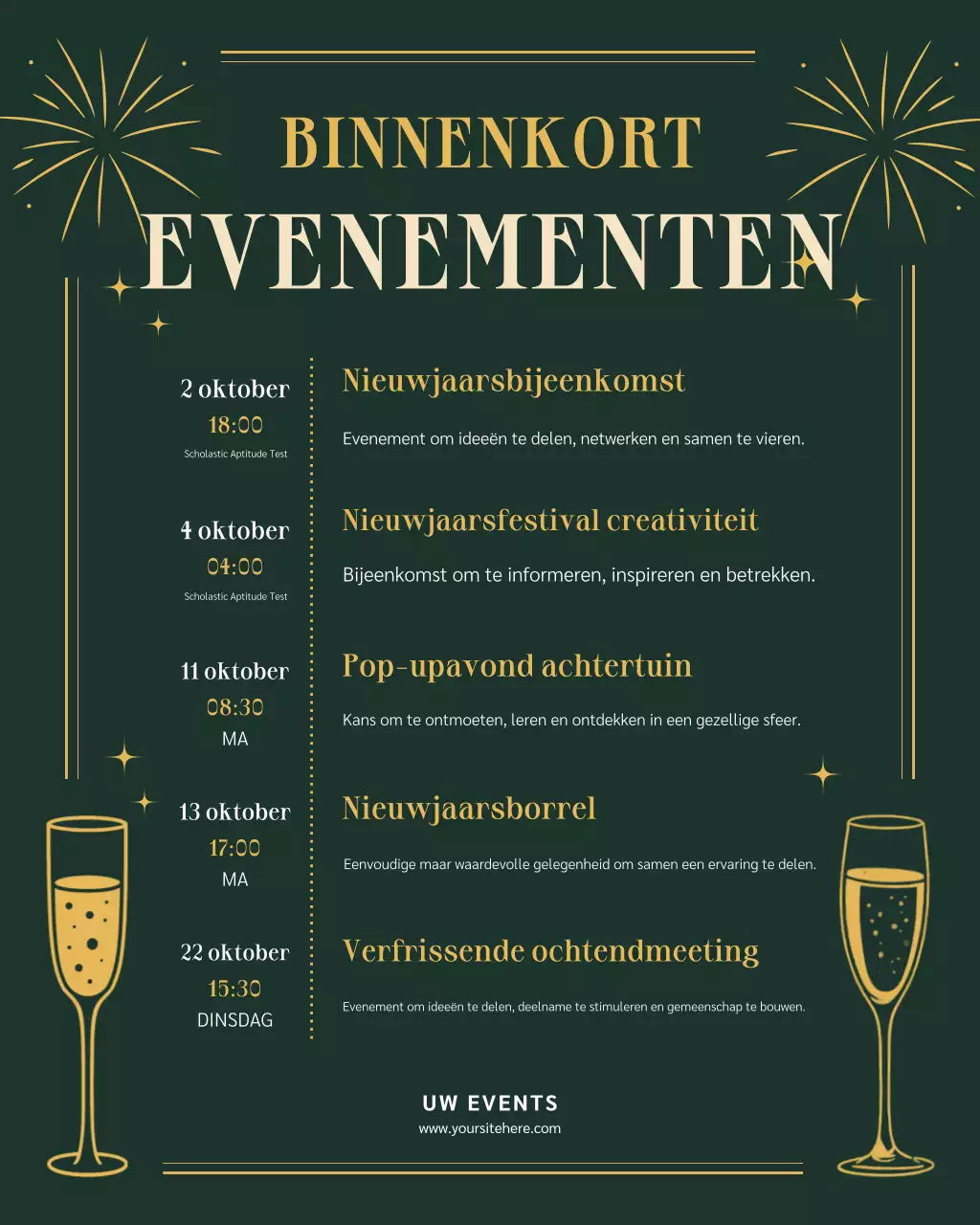 Aankondiging van een Green Elegant-evenement via Instagram.