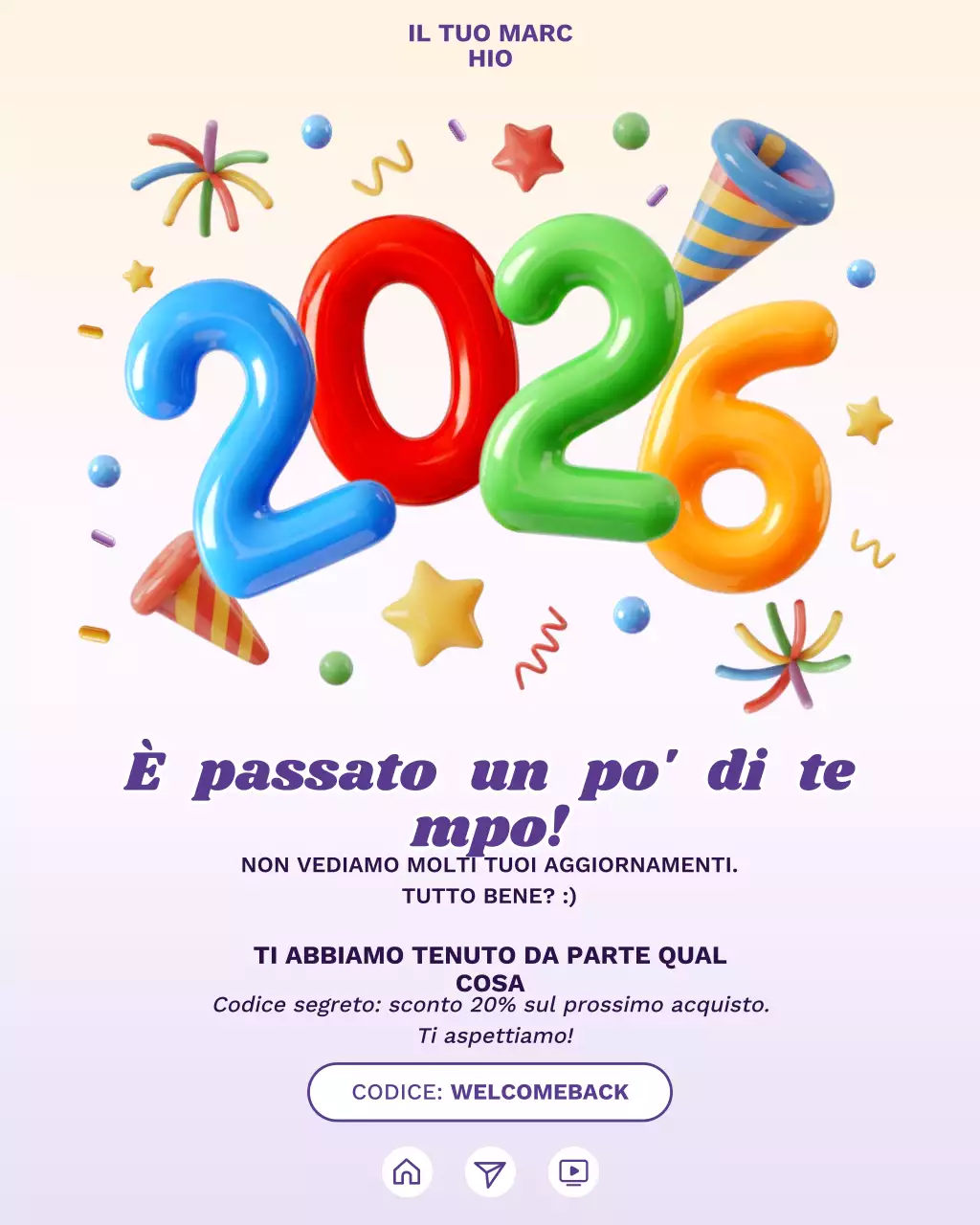 Promozione del ritorno festivo dell'arcobaleno