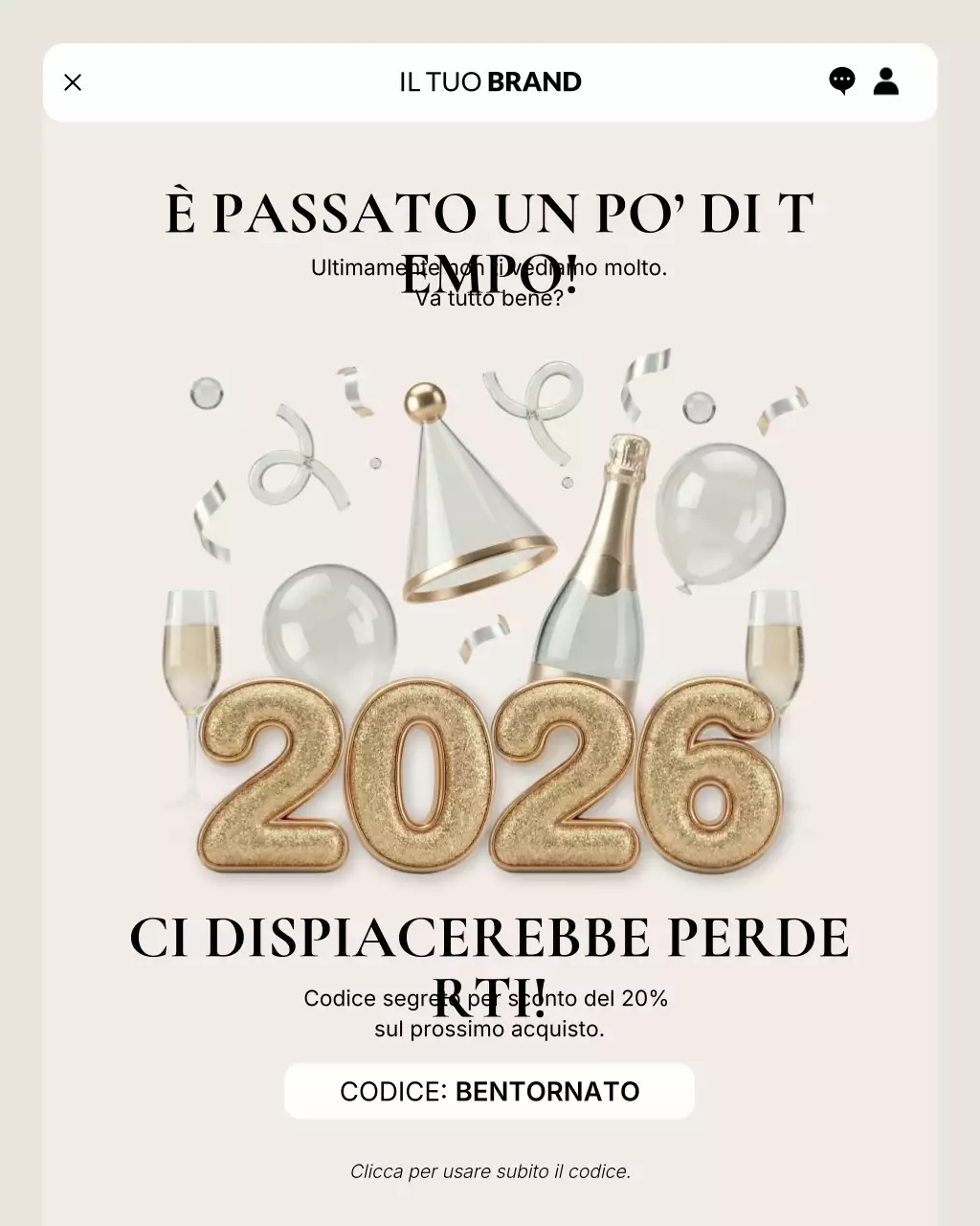 Promozione Sconto Elegante Moderno Oro