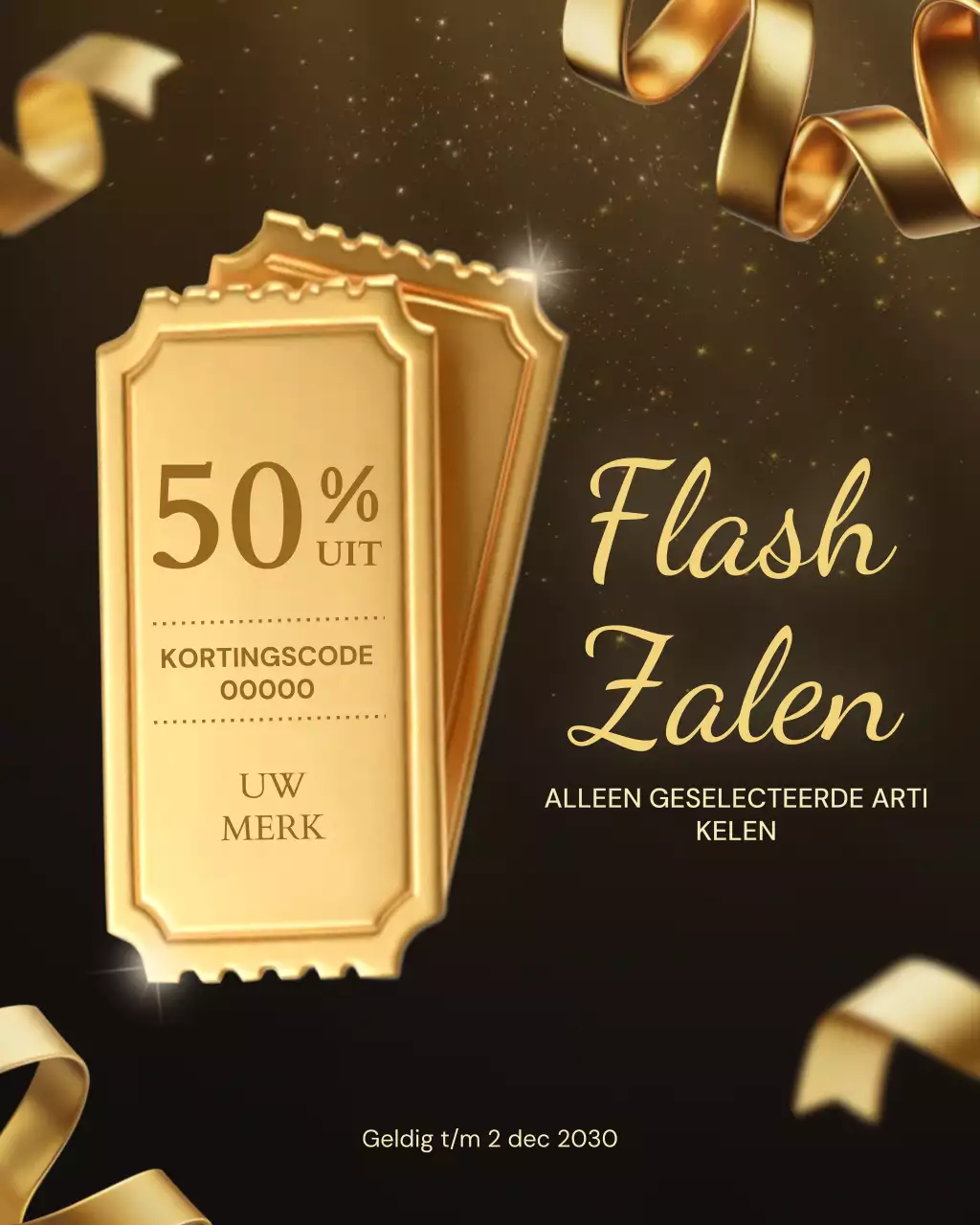 Gouden Moderne Uitverkoop Promotie Advertentie Instagram Post