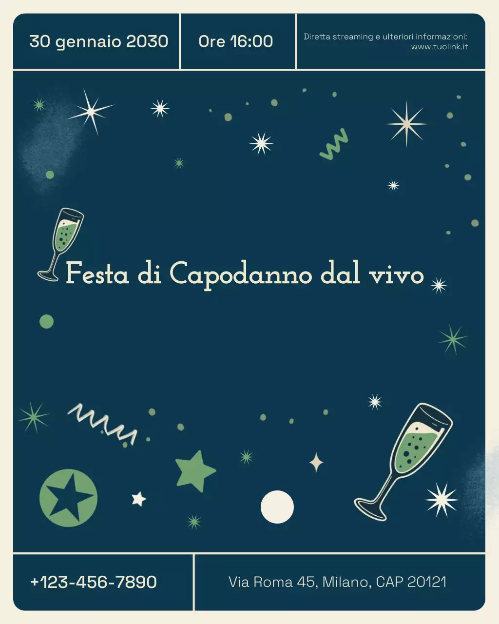 Evento dal vivo Retro Business Instagram Vertical