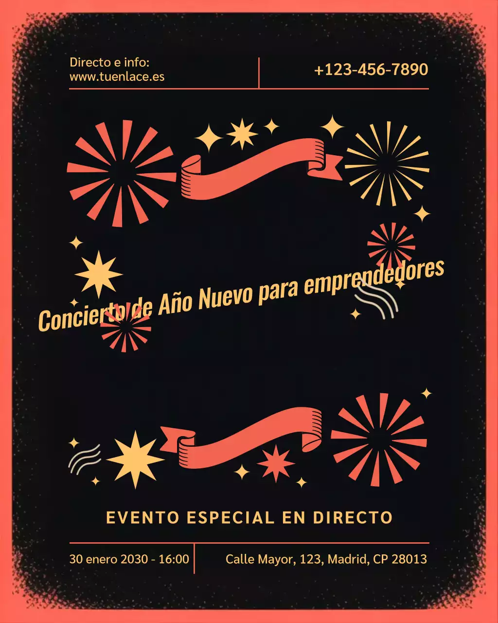 Vertical de Instagram para eventos en vivo de negocios retro rojos