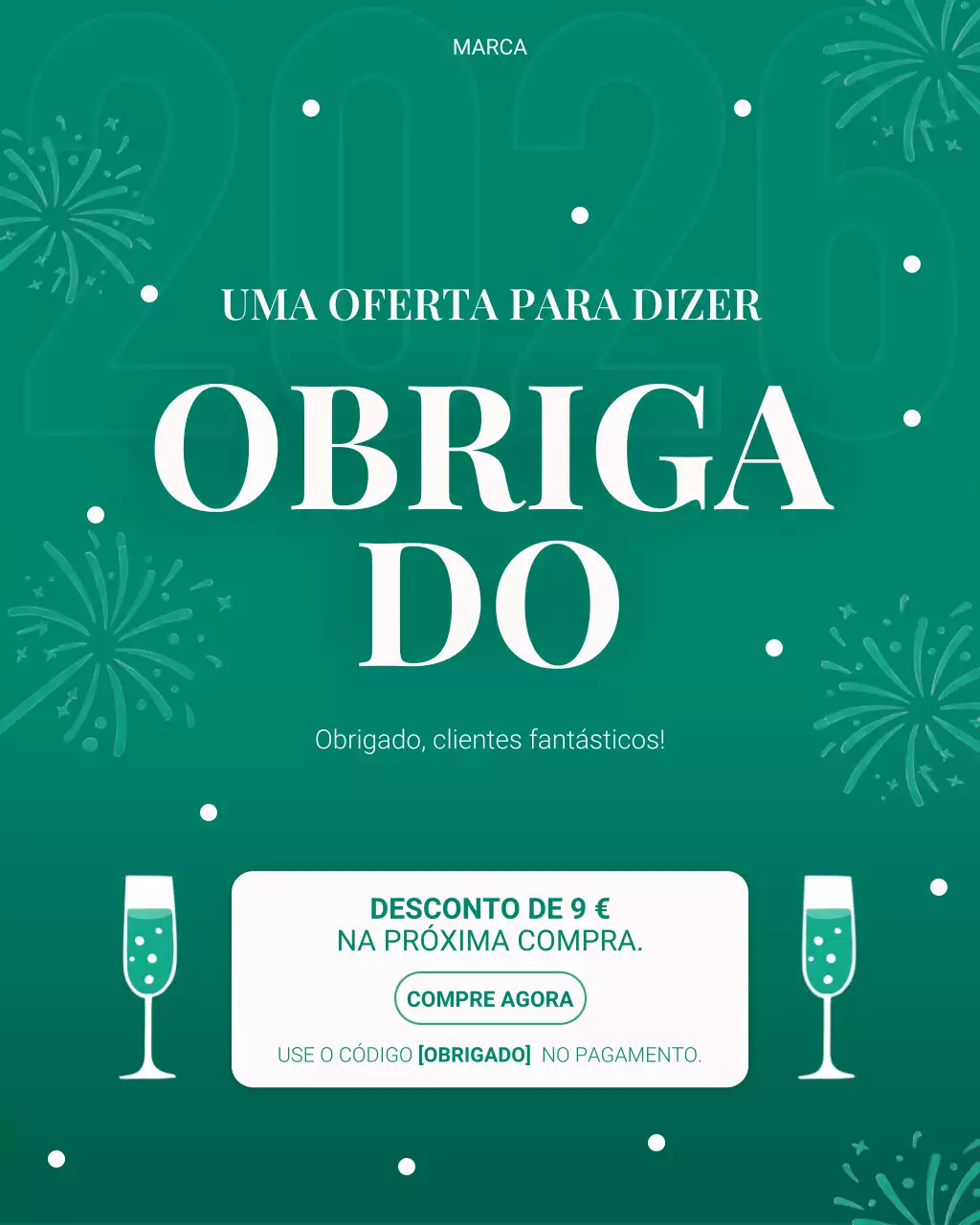 promoção moderna e ecológica para clientes