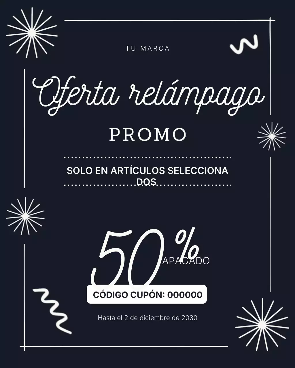 Publicación de Instagram de promoción de rebajas modernas en negro