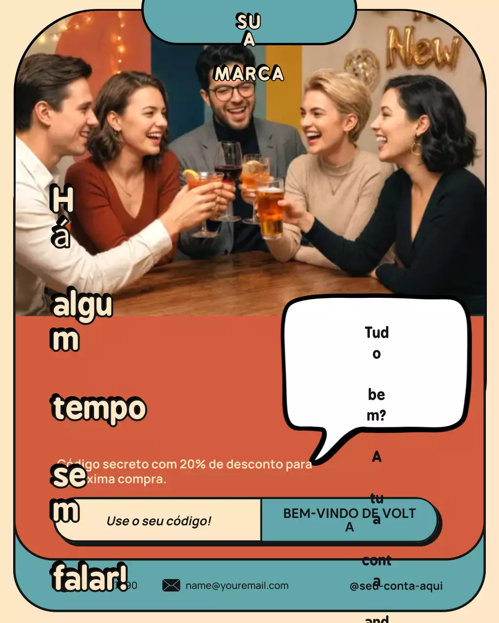 Promoção de Celebração Retrô