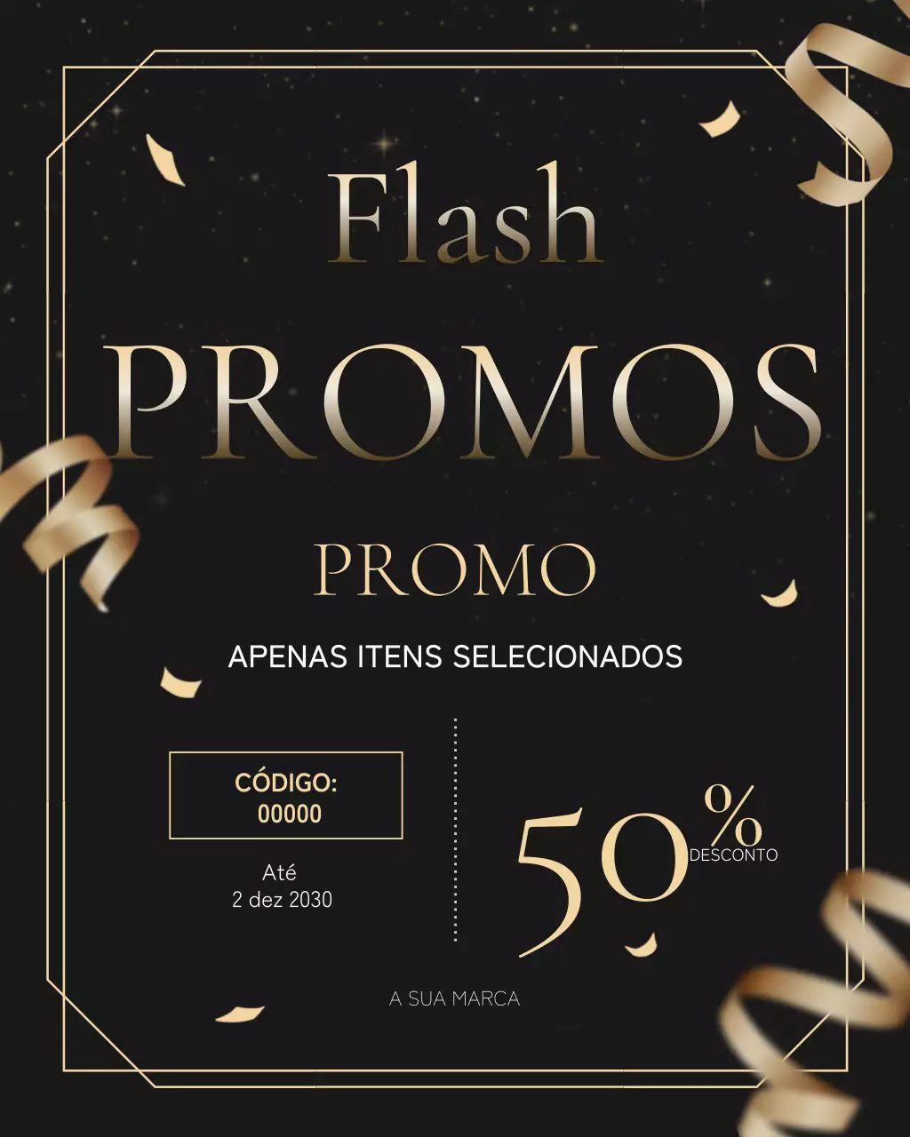 Postagem promocional de venda da Black Modern no Instagram