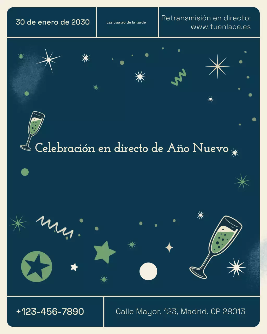 Vertical de Instagram para eventos en vivo de negocios retro