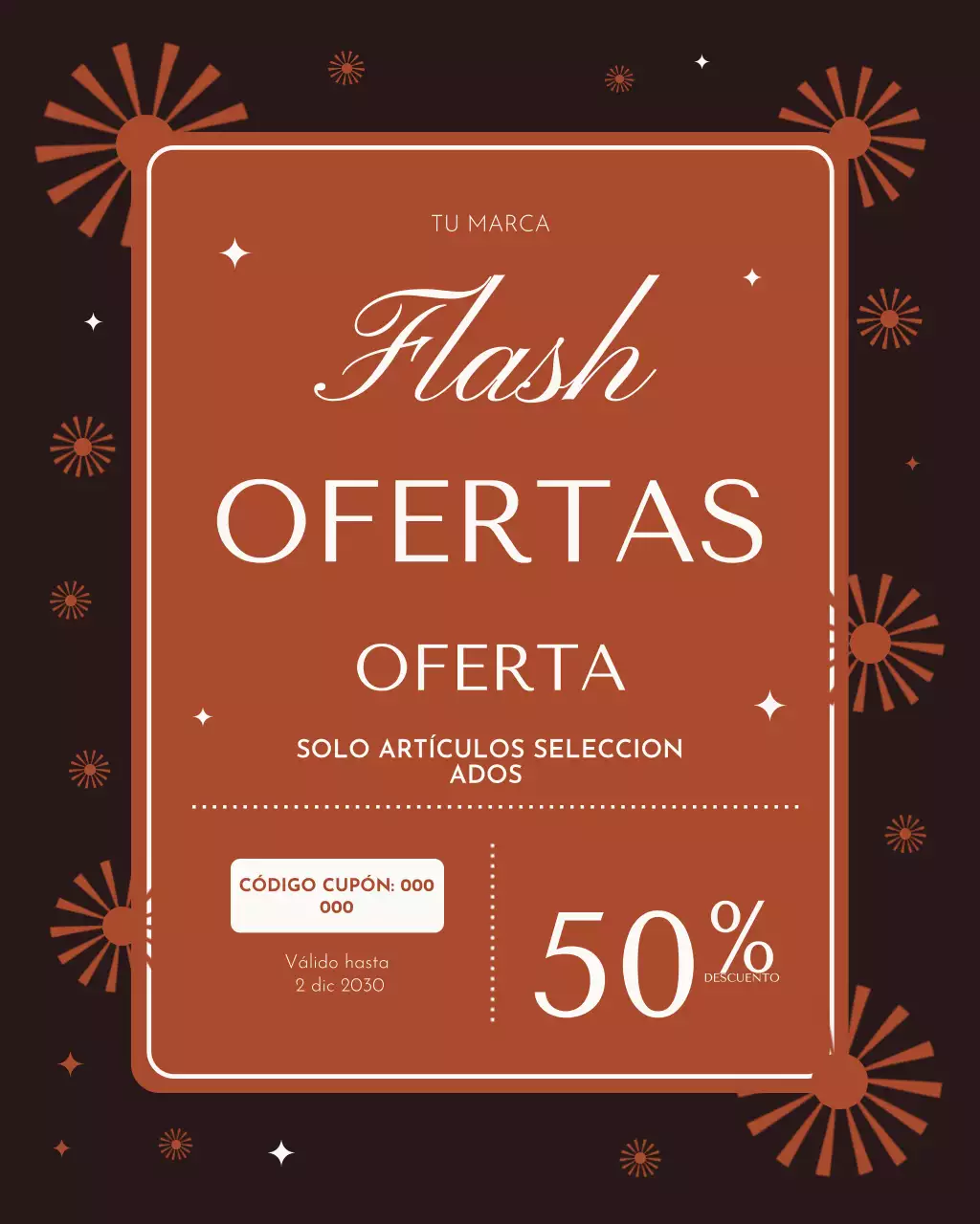 Publicación de Instagram de la promoción de venta de Orange Bold