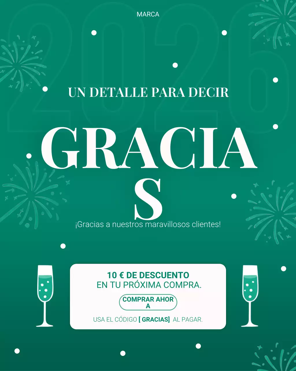 Promoción para clientes moderna y ecológica