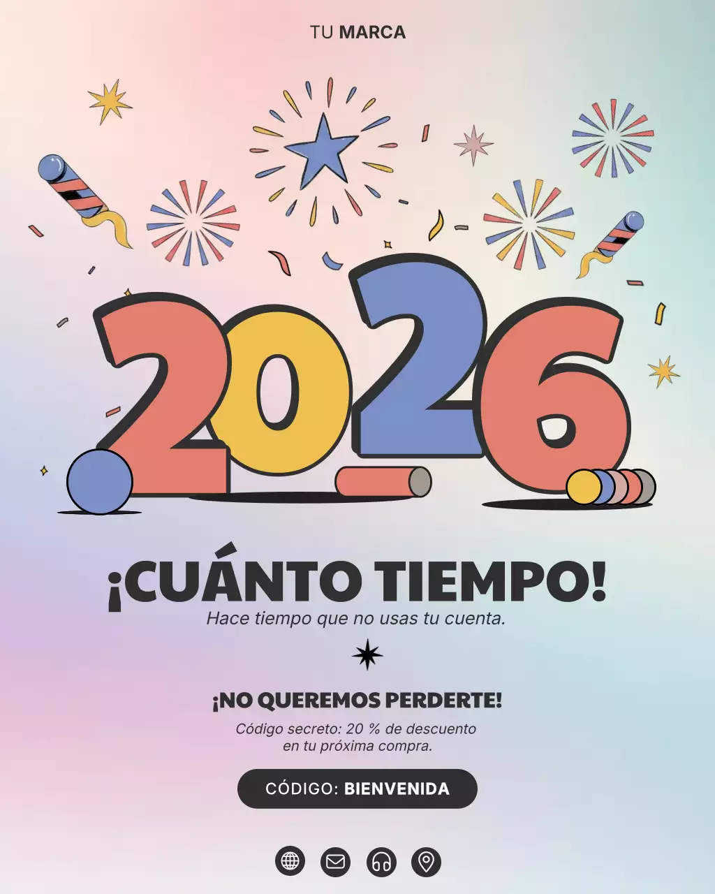 Promoción de descuento Rainbow Pop