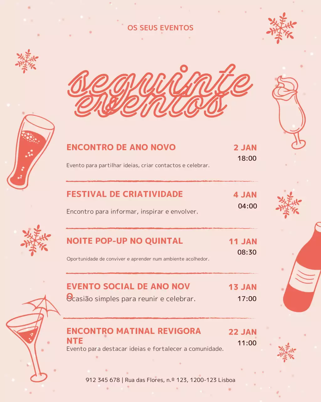 Postagem no Instagram com o anúncio do evento Coral Modern