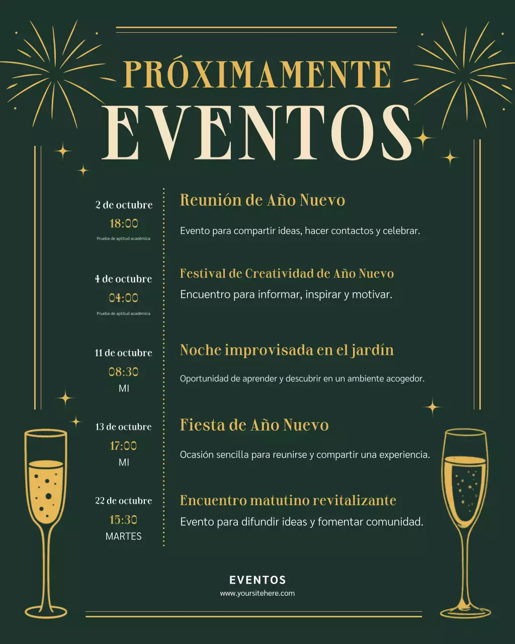 Publicación de Instagram para anunciar un evento elegante y ecológico