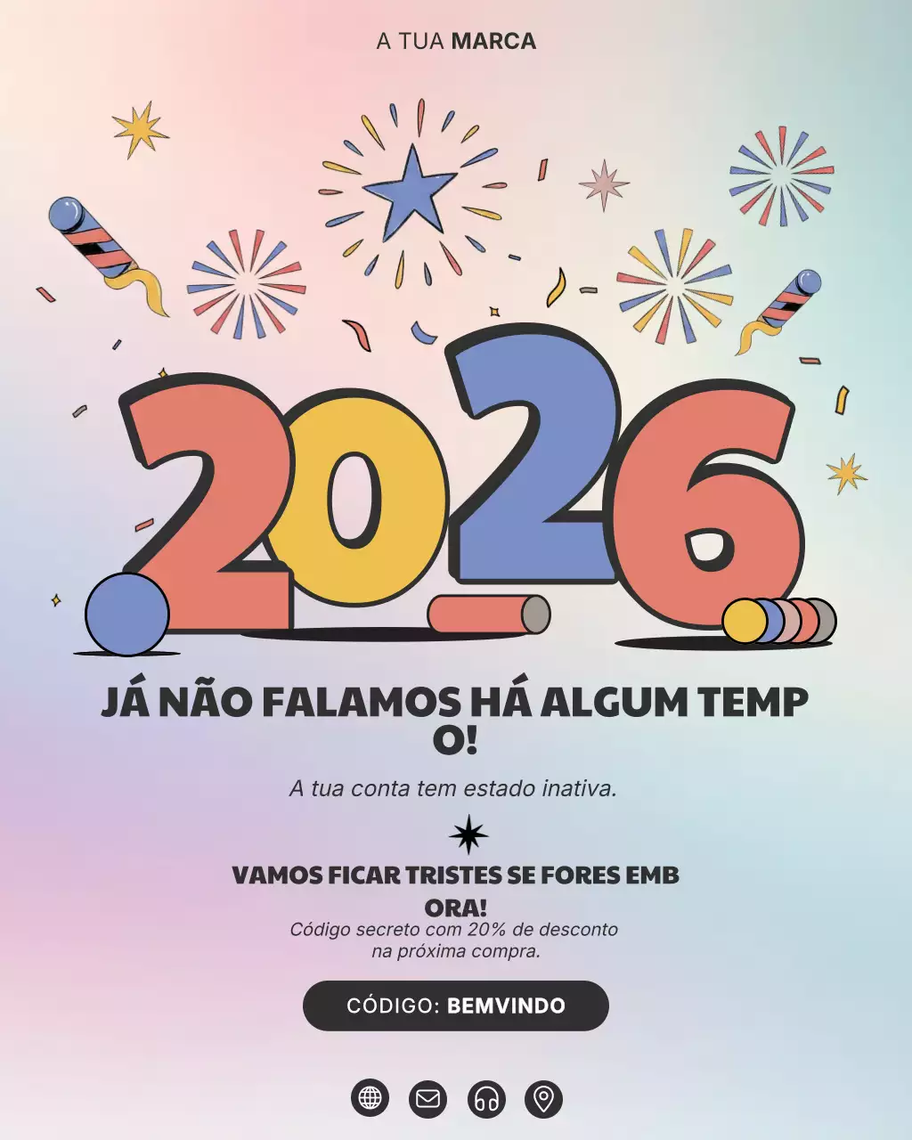 Promoção de desconto Rainbow Pop