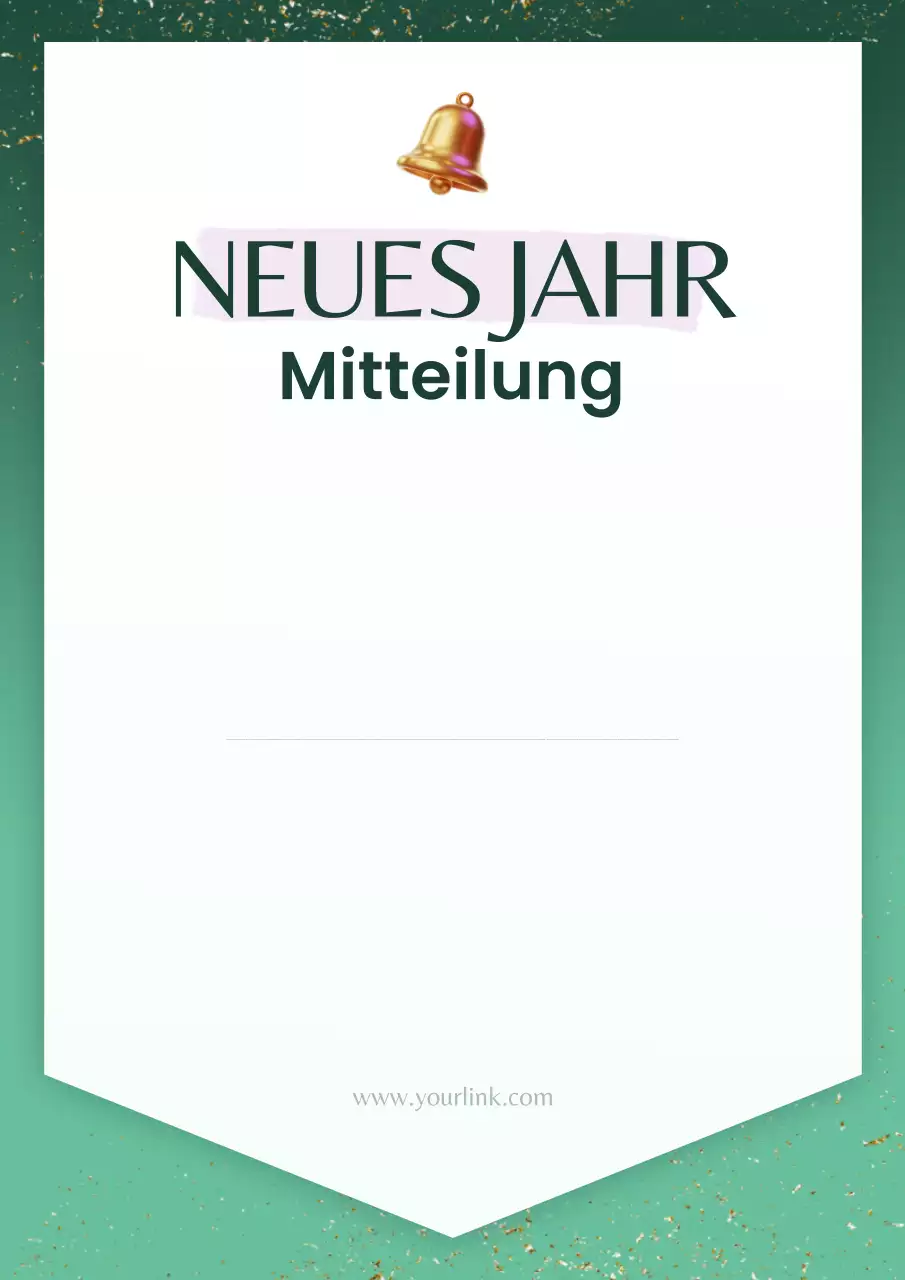 Ankündigungsplakat zur grünen, modernen Politik