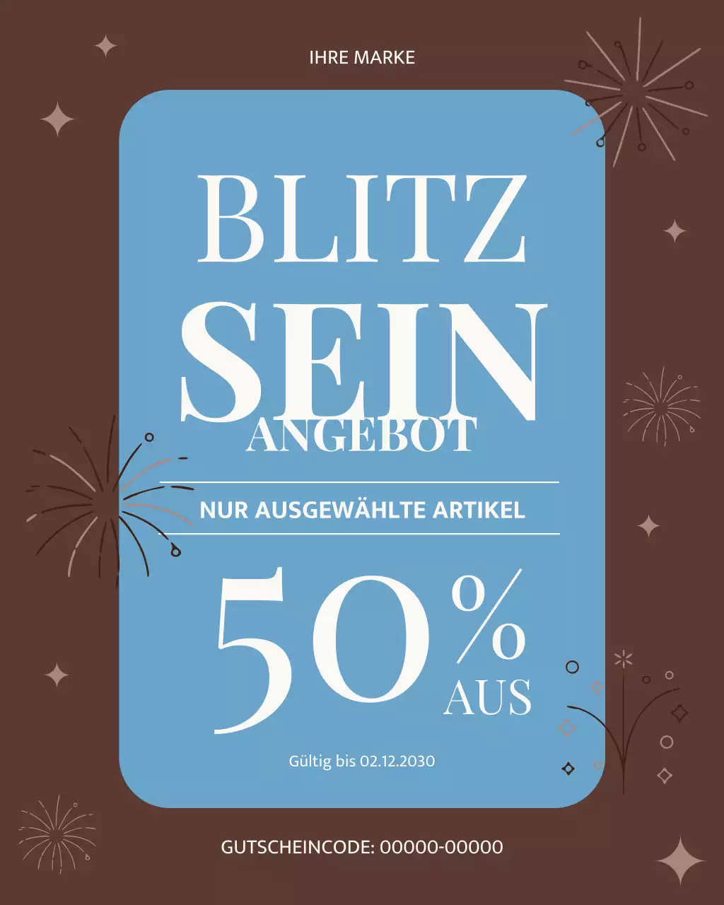 Instagram-Post zur Verkaufsaktion von Brown Modern