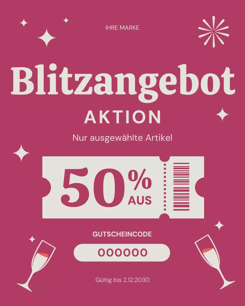 Pink Modern Sale-Anzeige auf Instagram