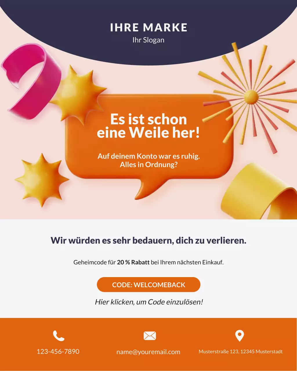 Orange Modern Re-Engagement Promotion