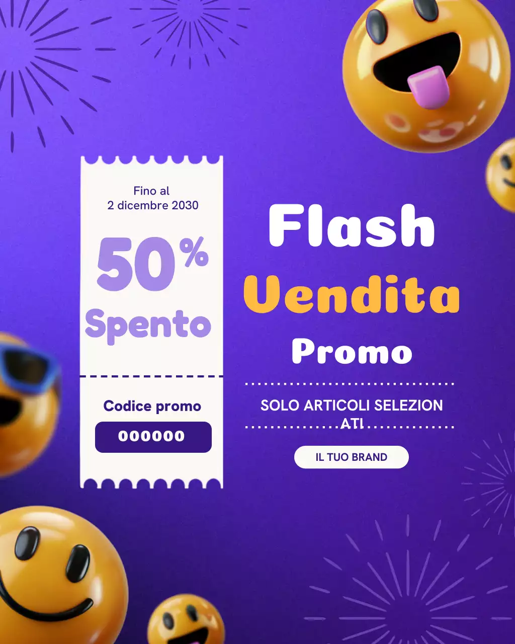 Post Instagram pubblicitario di Blue Trendy Sale