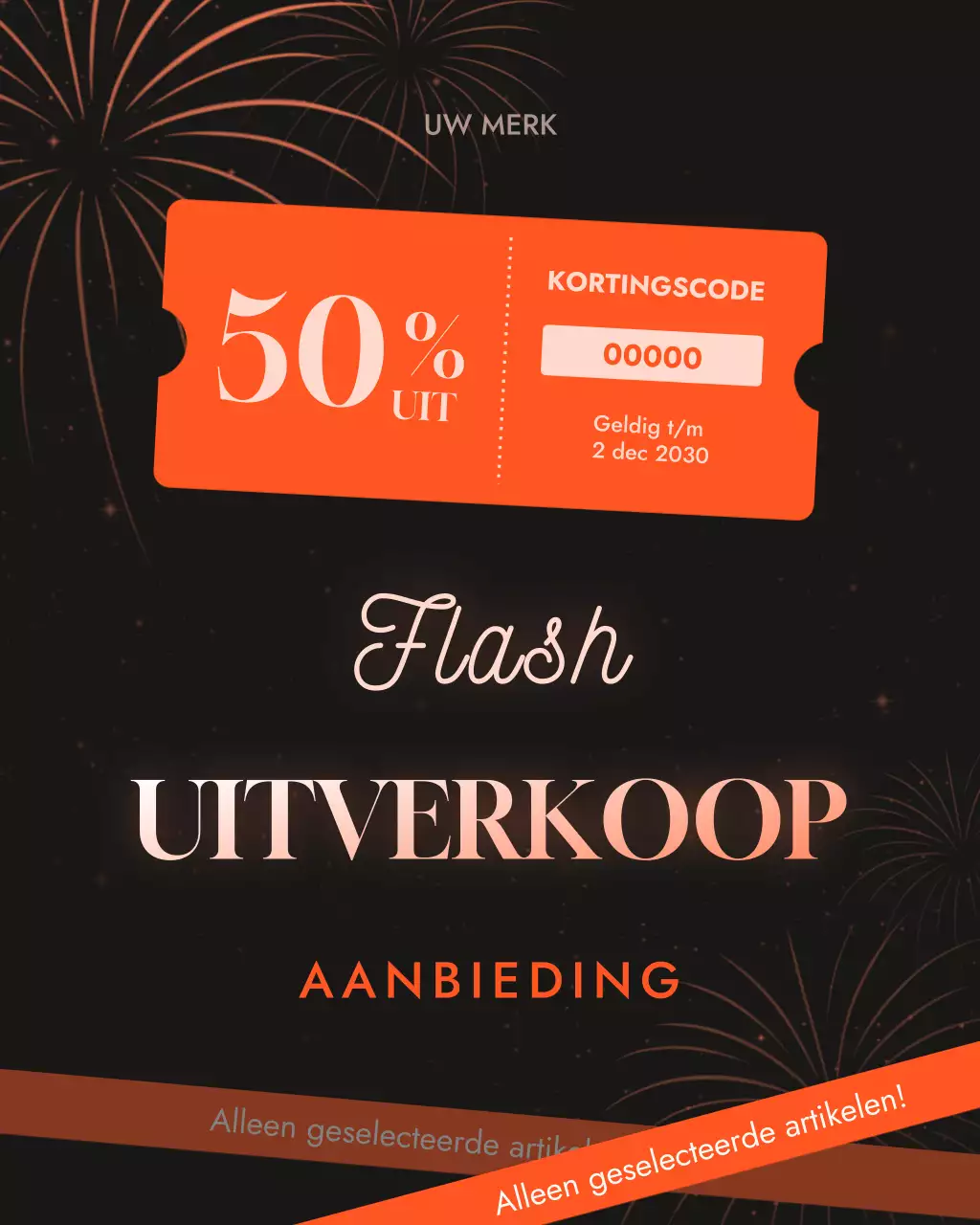 Orange Modern Sale Promotie Instagram-bericht