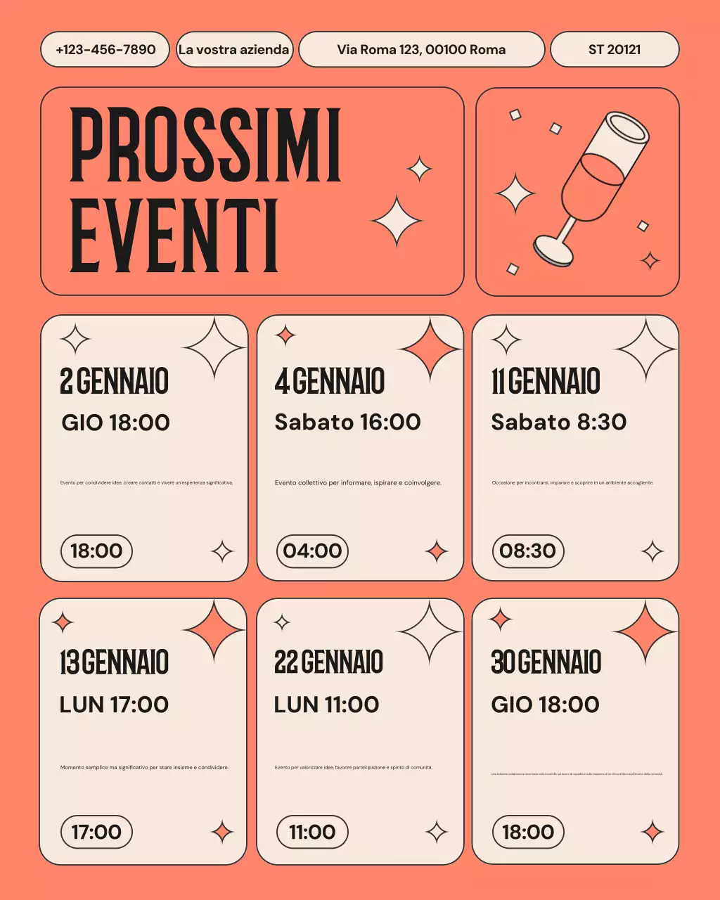 Annuncio di Orange Modern Events su Instagram