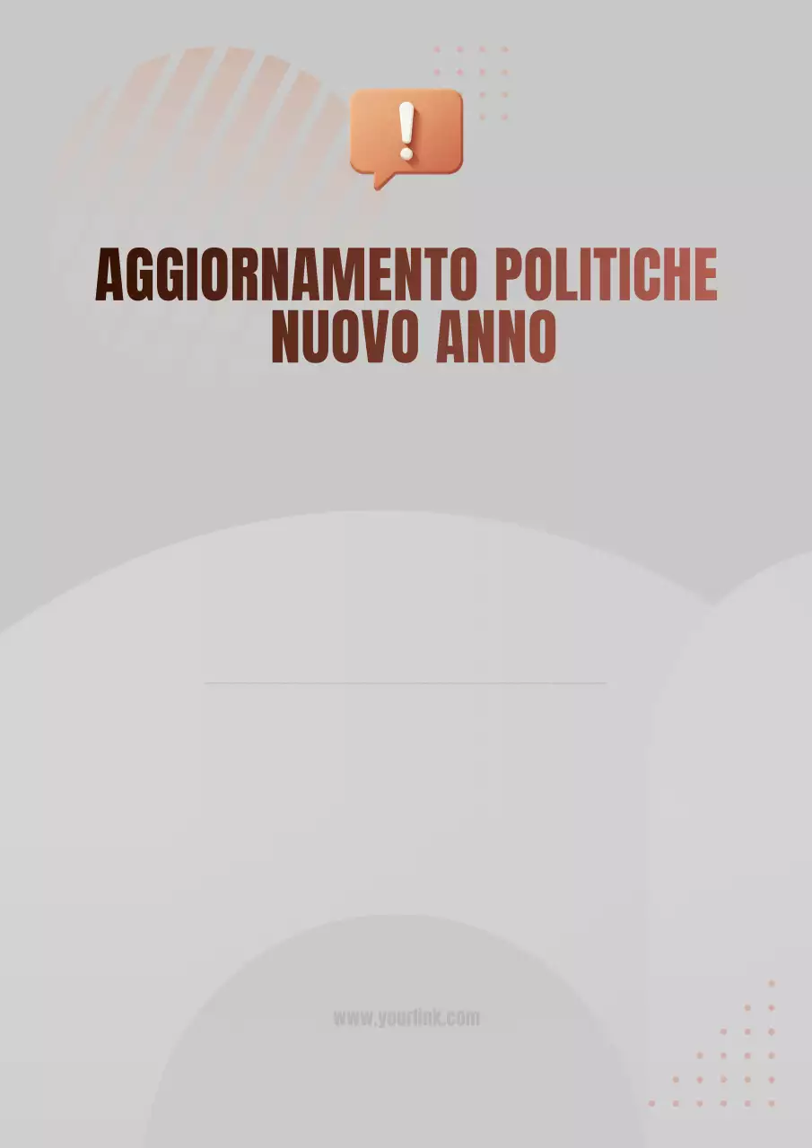 Manifesto di annuncio di politica minimale beige