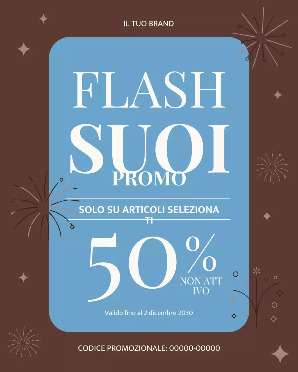 Post di Instagram sulla promozione Brown Modern Sale