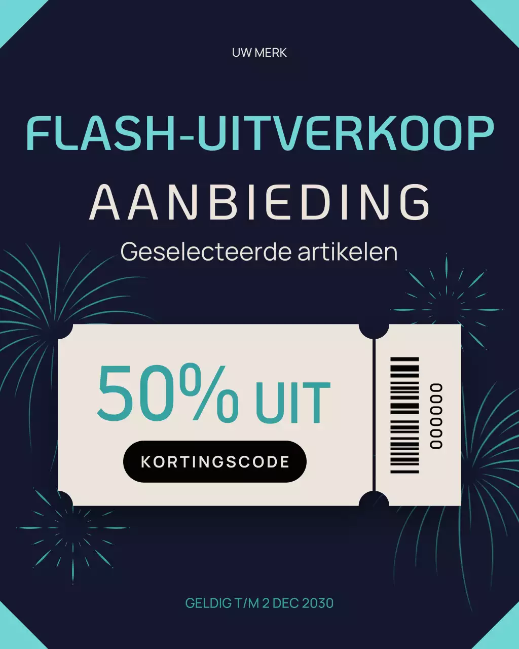 Zwarte moderne uitverkoopactie Instagram-post