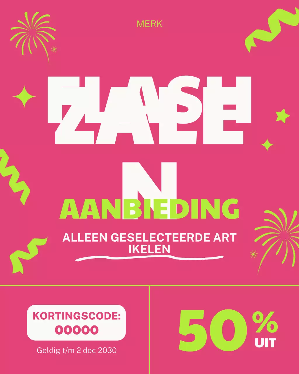 Pink Bold Sale Promotie Instagram-bericht