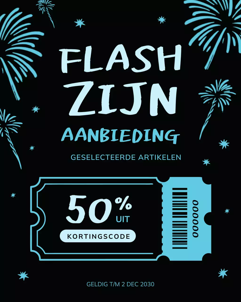 Advertentie voor een uitverkoop van Blue Modern op Instagram.