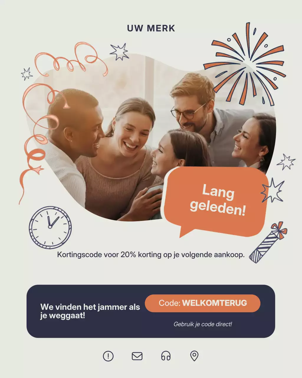 Beige Modern Kortingsactie