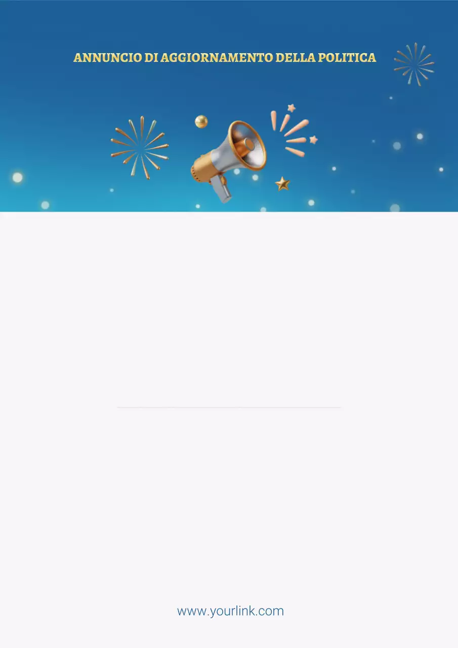 Manifesto pubblicitario della politica moderna blu