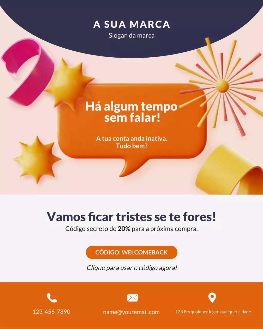 Promoção de Reengajamento da Orange Modern