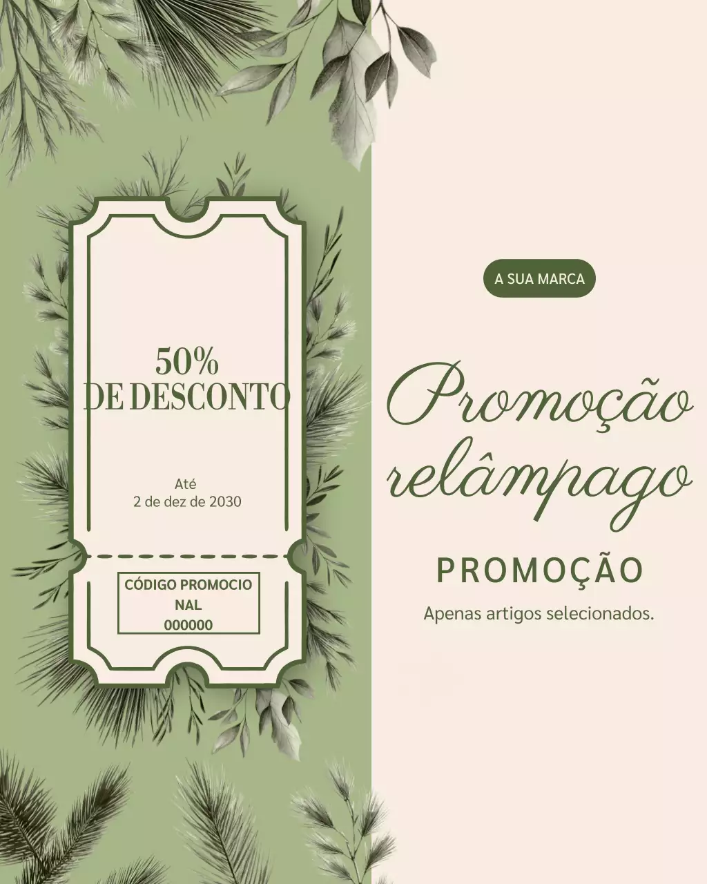 Postagem no Instagram sobre a promoção de venda da Sage Elegant.