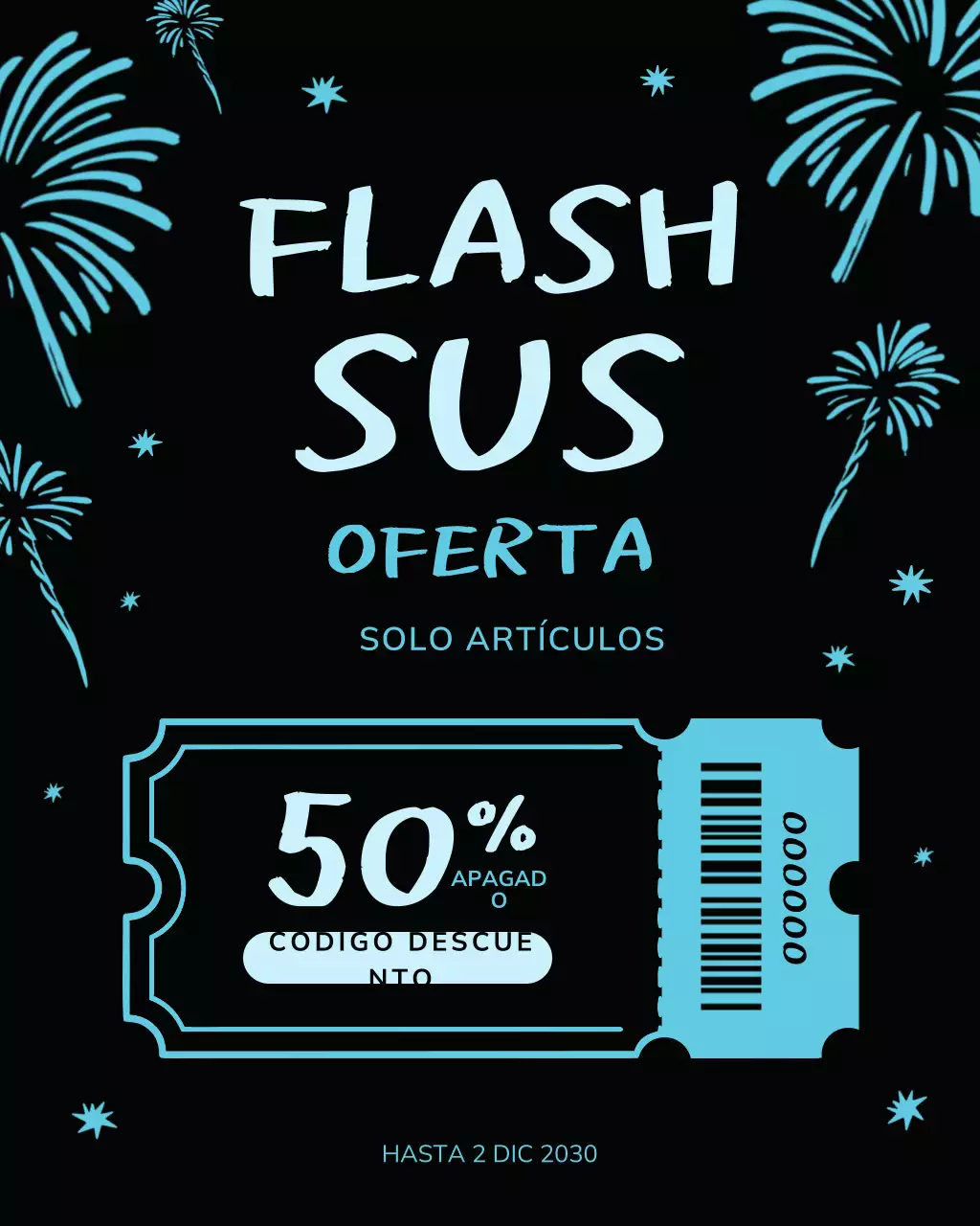 Publicación de Instagram del anuncio de venta moderna azul