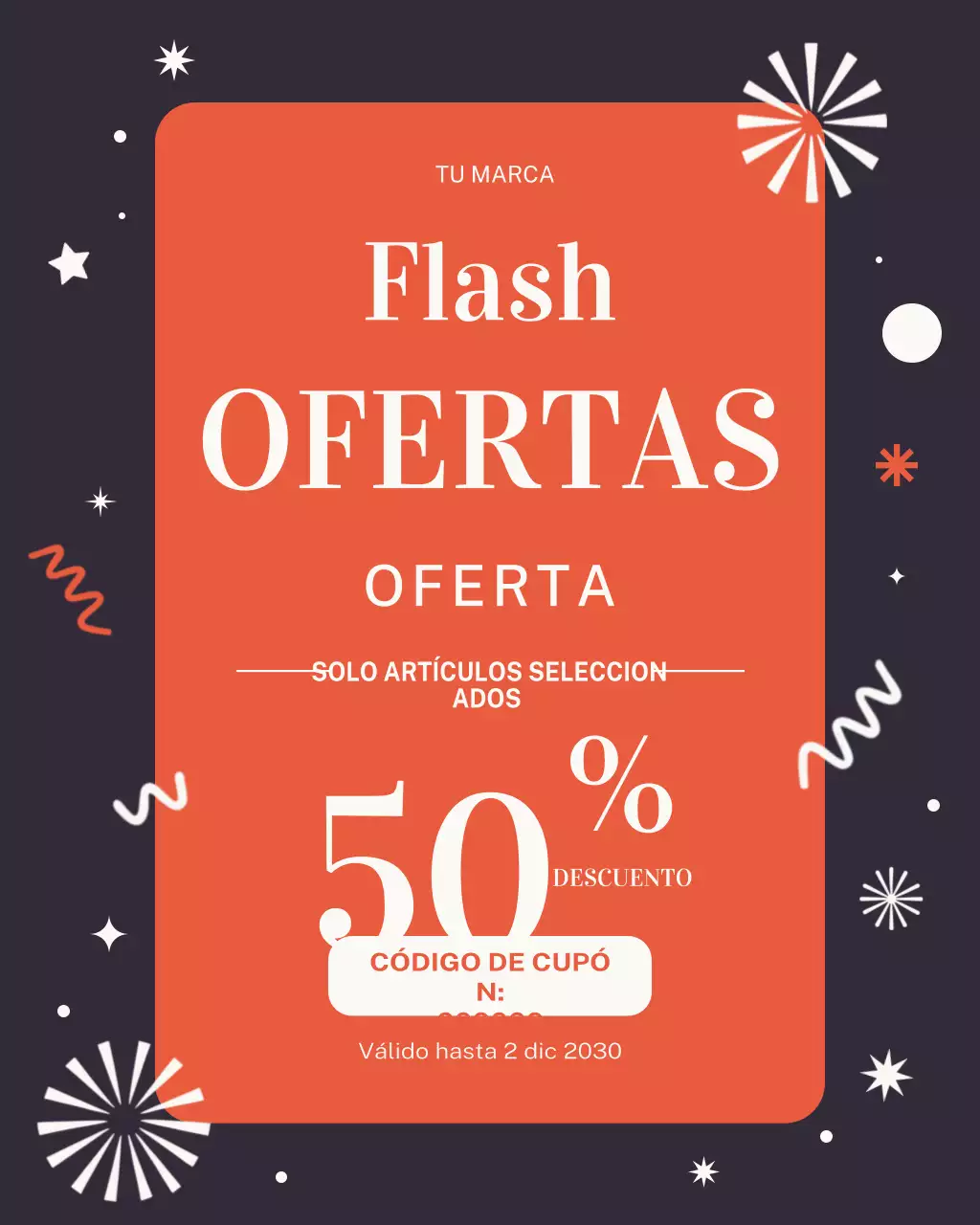 Publicación de Instagram del anuncio de venta de Orange Bold