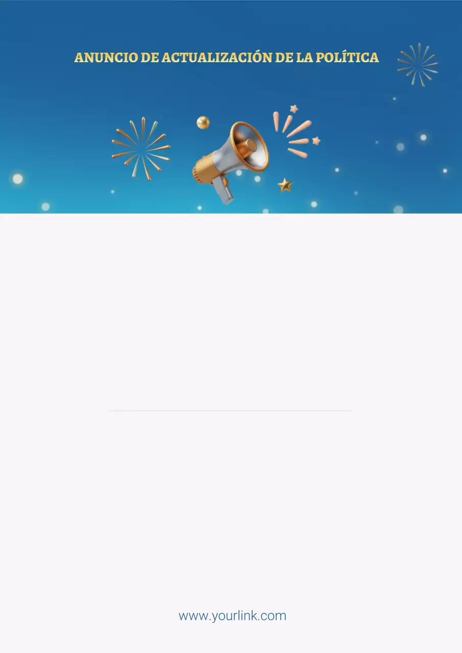 Cartel de anuncio de política moderna azul