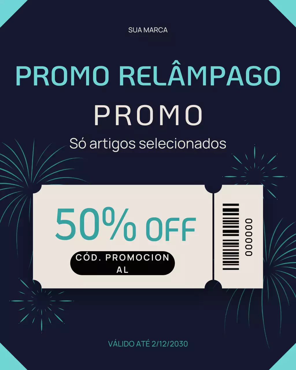Postagem promocional de venda da Black Modern no Instagram
