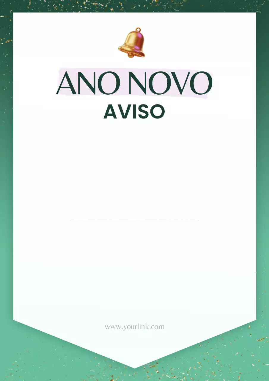 Cartaz de anúncio da política Green Modern