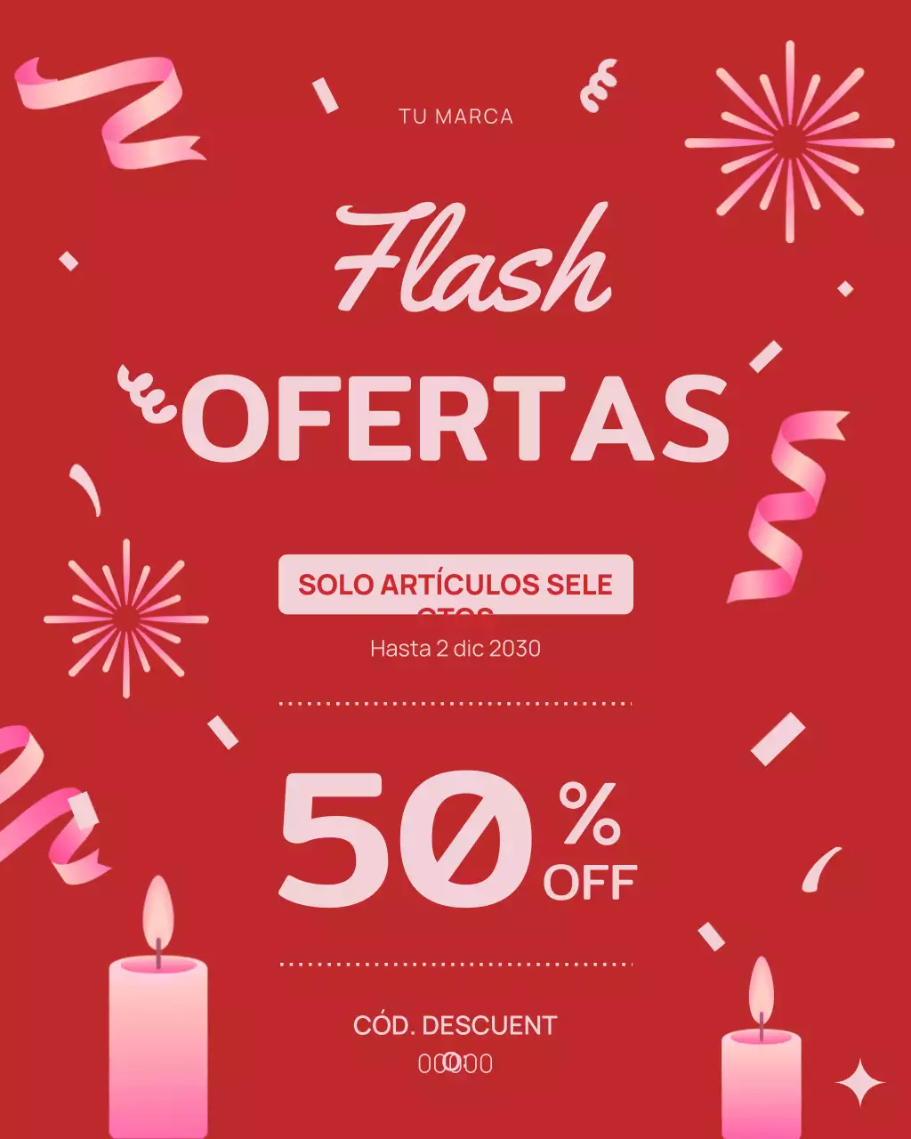 Publicación de Instagram del anuncio de venta Red Bold