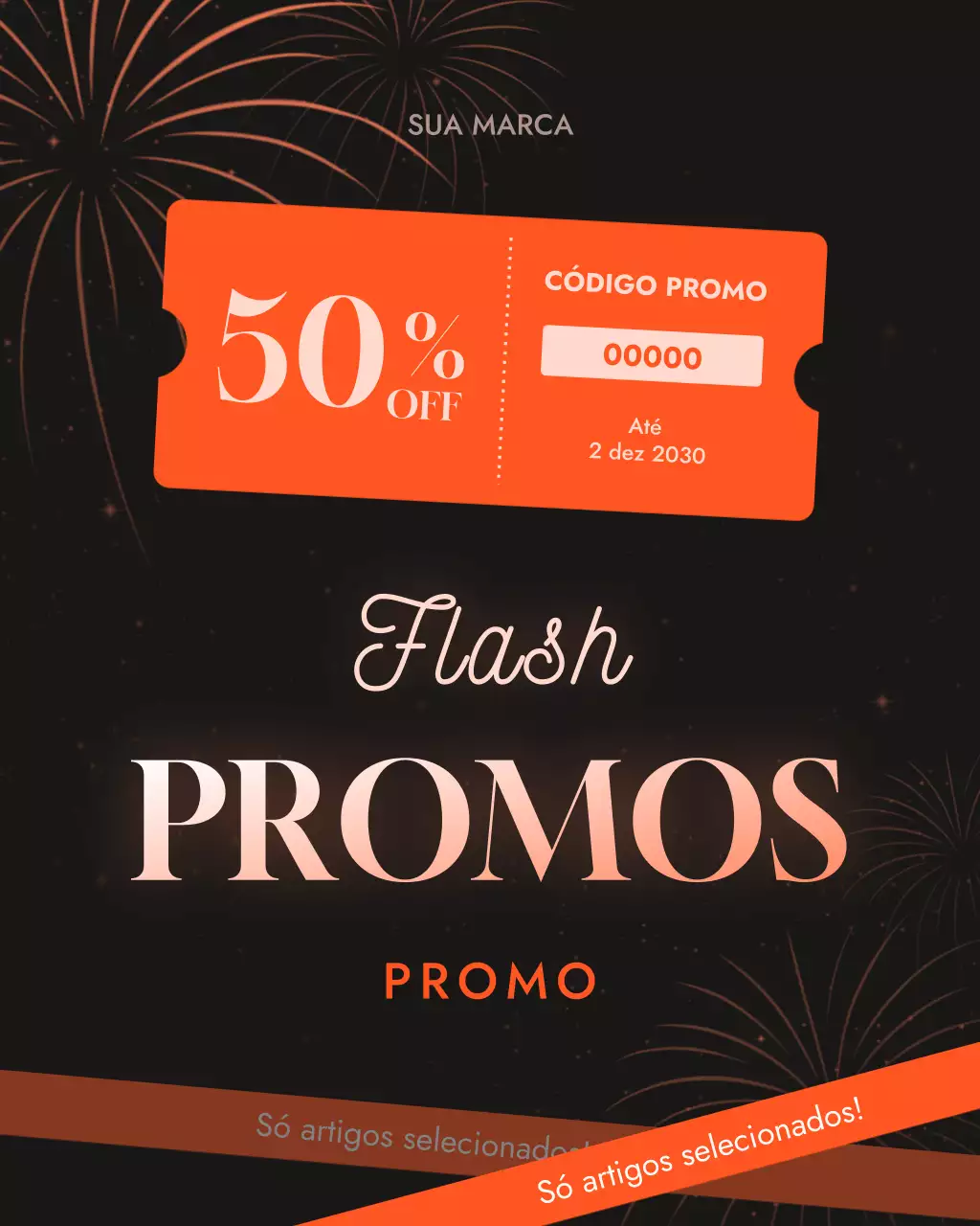 Postagem no Instagram sobre promoção de venda da Orange Modern