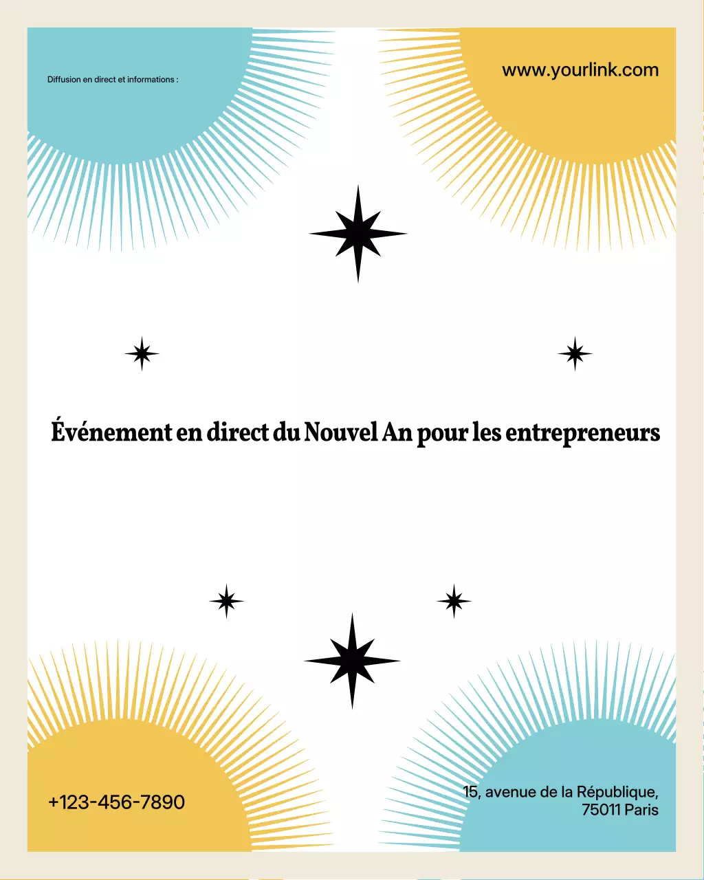 Annonce d'événement pour entrepreneur moderne beige sur Instagram (Vertical)