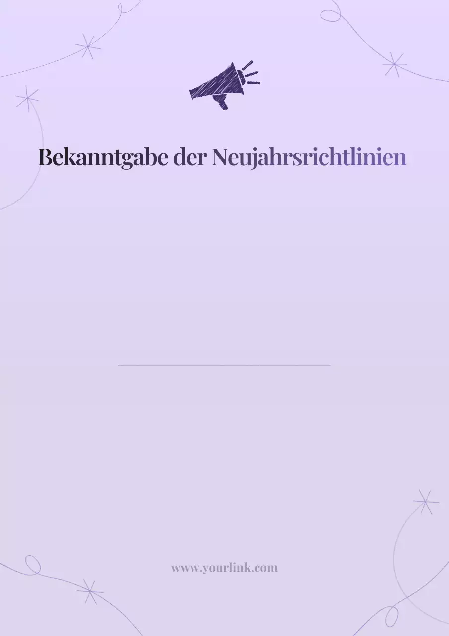 Elegantes graues Plakat zur Bekanntgabe der Unternehmenspolitik