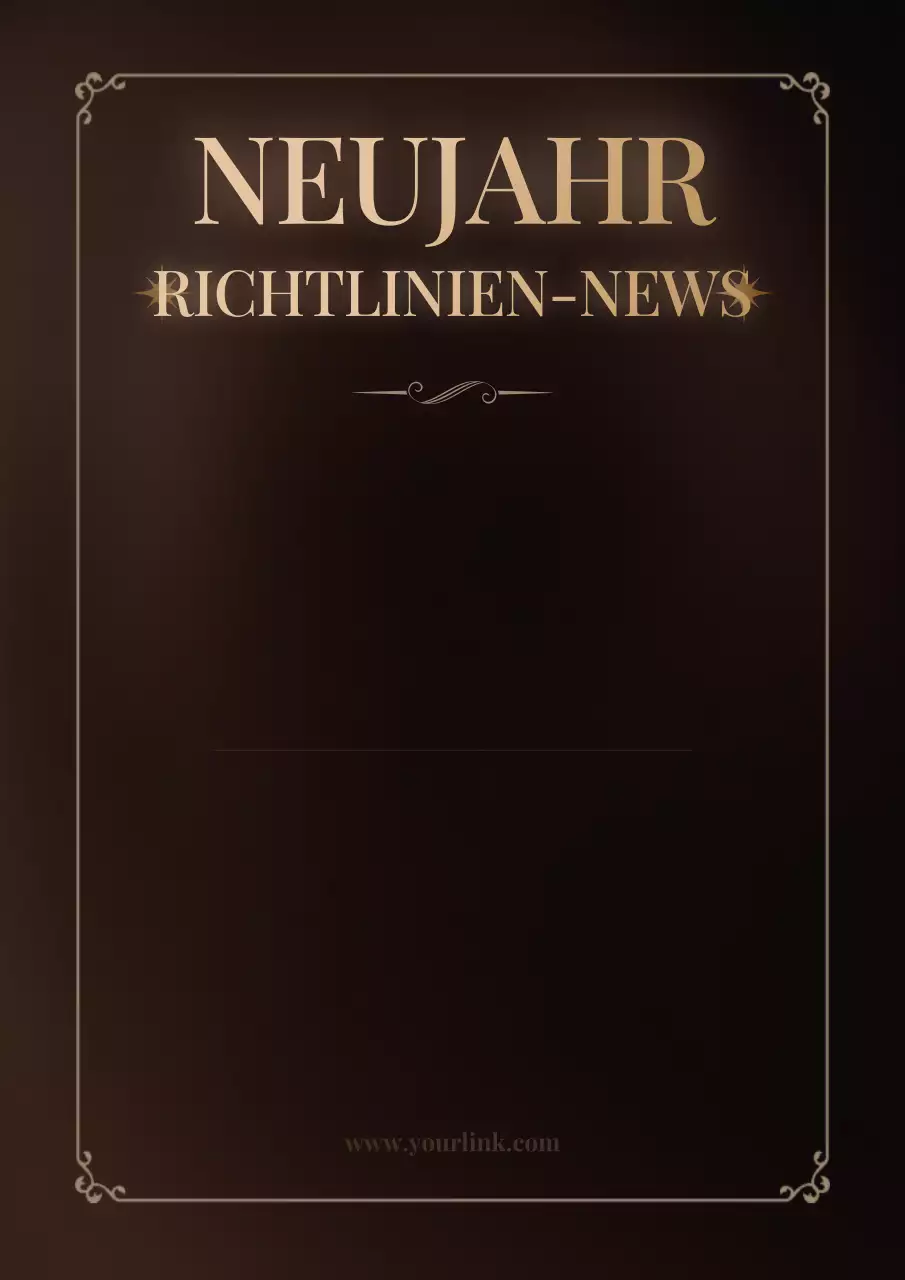 Elegantes Plakat zur politischen Ankündigung in Braun