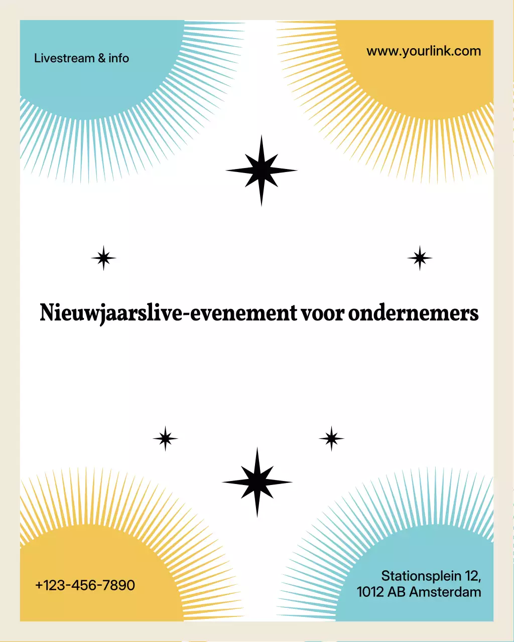 Beige Modern Entrepreneur Event Announcement Instagram Vertical