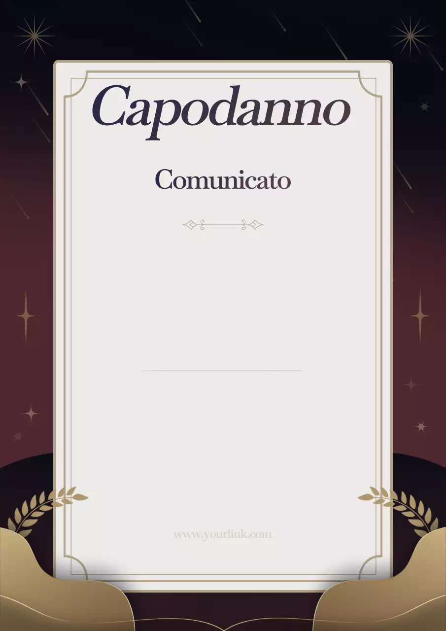 Manifesto pubblicitario elegante marrone