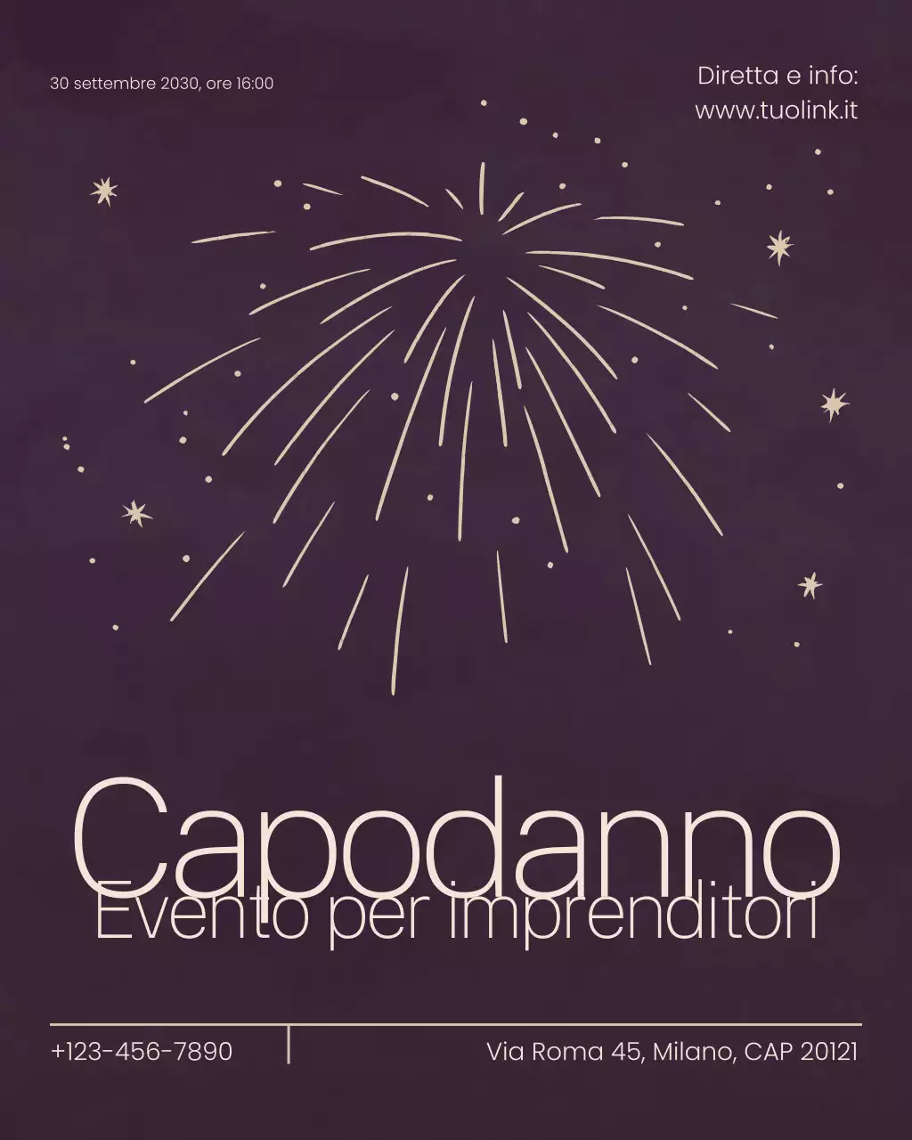 Evento aziendale moderno viola Instagram verticale