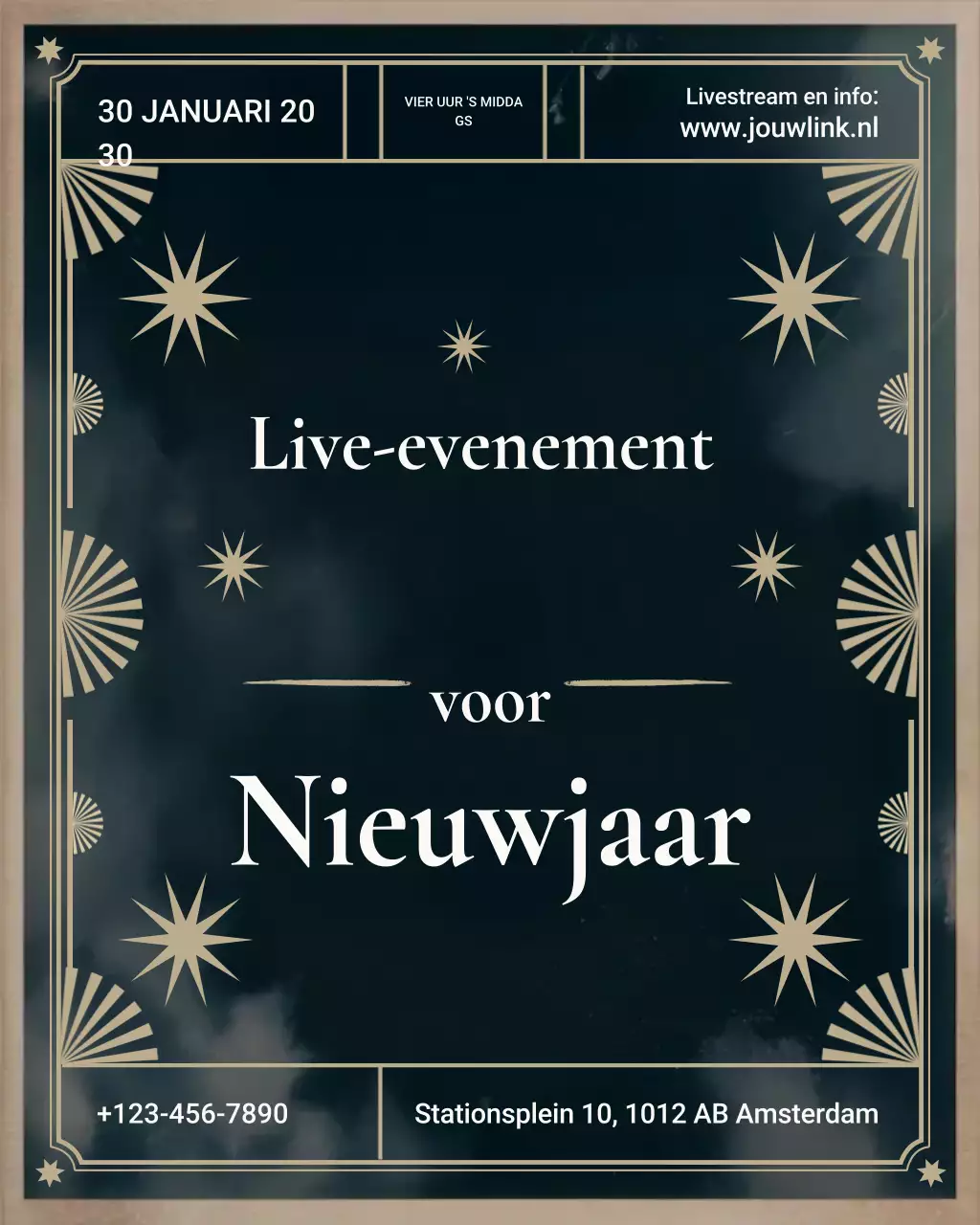 Elegante zakelijke aankondiging Instagram verticaal