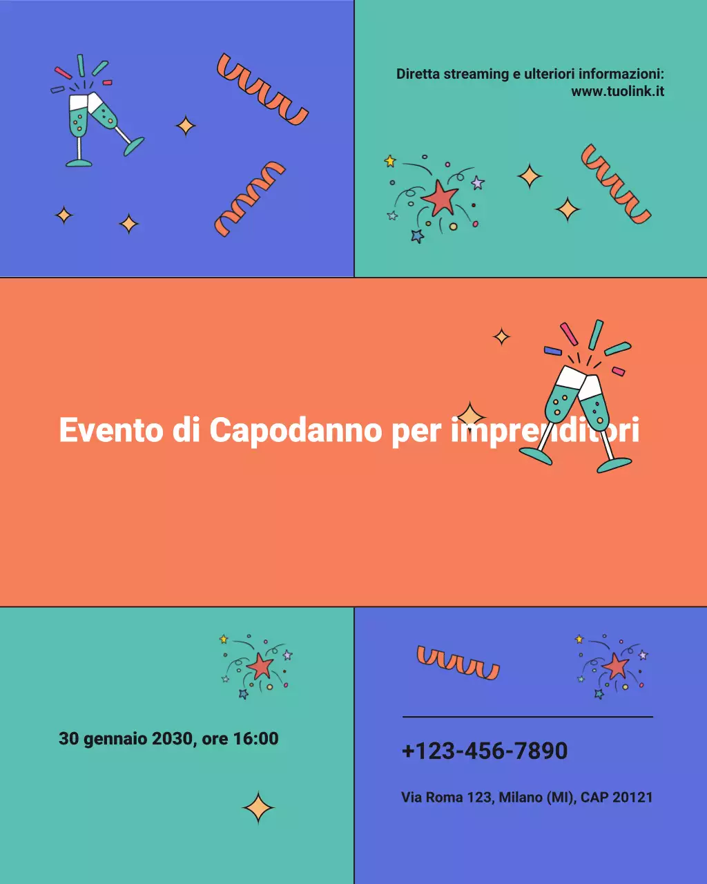 Annuncio dell'evento Modern Entrepreneur su Instagram Vertical