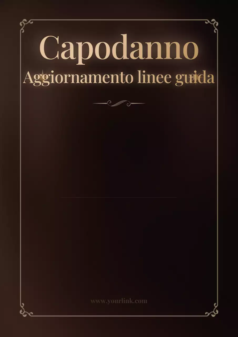 Manifesto pubblicitario elegante marrone