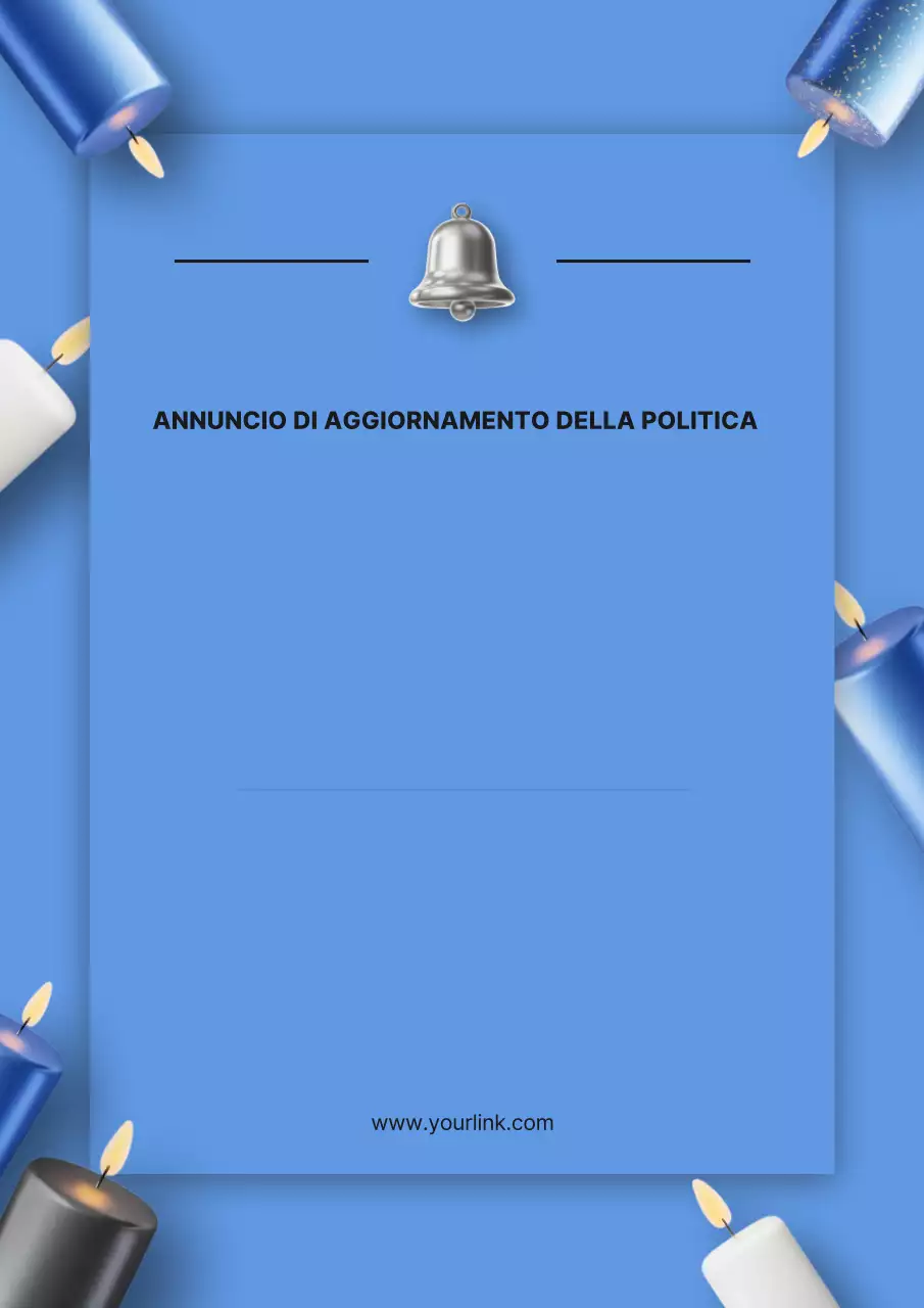 Manifesto pubblicitario della politica moderna blu